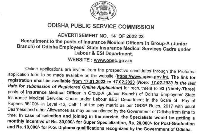 OPSC OCS Recruitment 2022 - Apply Online for 6830 Odisha Civil Service Exam
